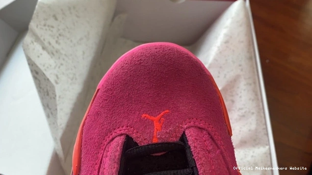 Official Maikesneakers DH4121-600 Low Shocking (W) Pink Jordan 14 Retro 0816